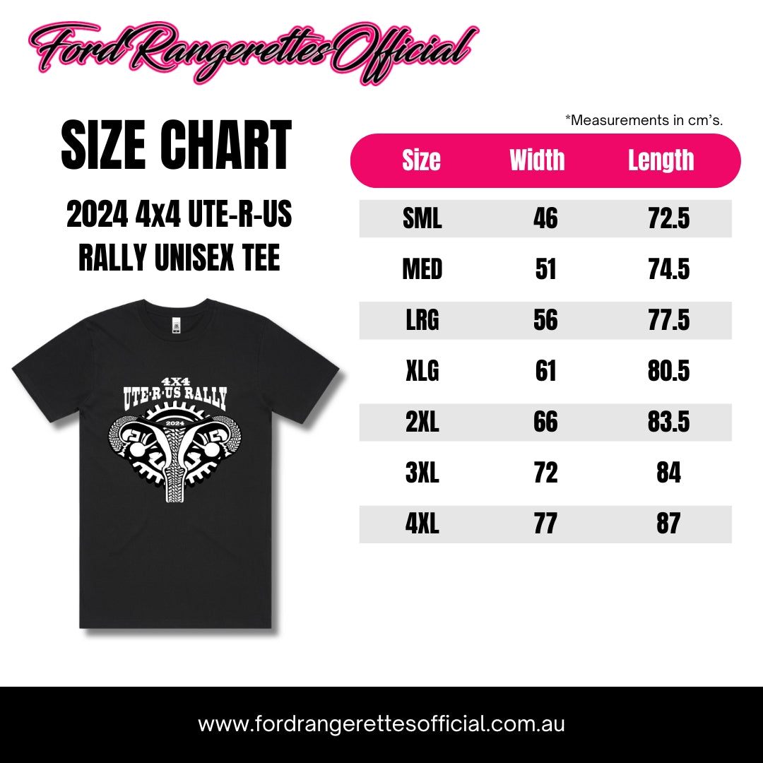 *Pre-Order: 4x4 Ute-R-Us Rally 2024 Unisex Fundraiser Tee