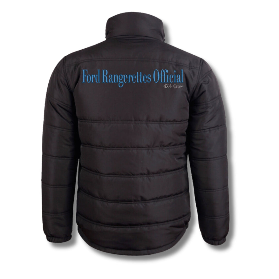 Heavy Quilted Ford Rangerettes Official 4x4 Crew Puffer Jacket
