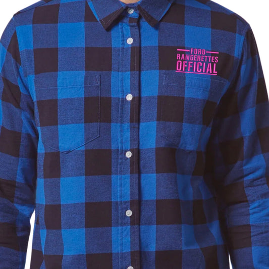 LIMITED EDITION Unisex Ford Rangerettes Official 4x4 Crew Flannelette Shirt
