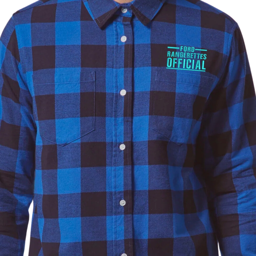 LIMITED EDITION Unisex Ford Rangerettes Official 4x4 Crew Flannelette Shirt