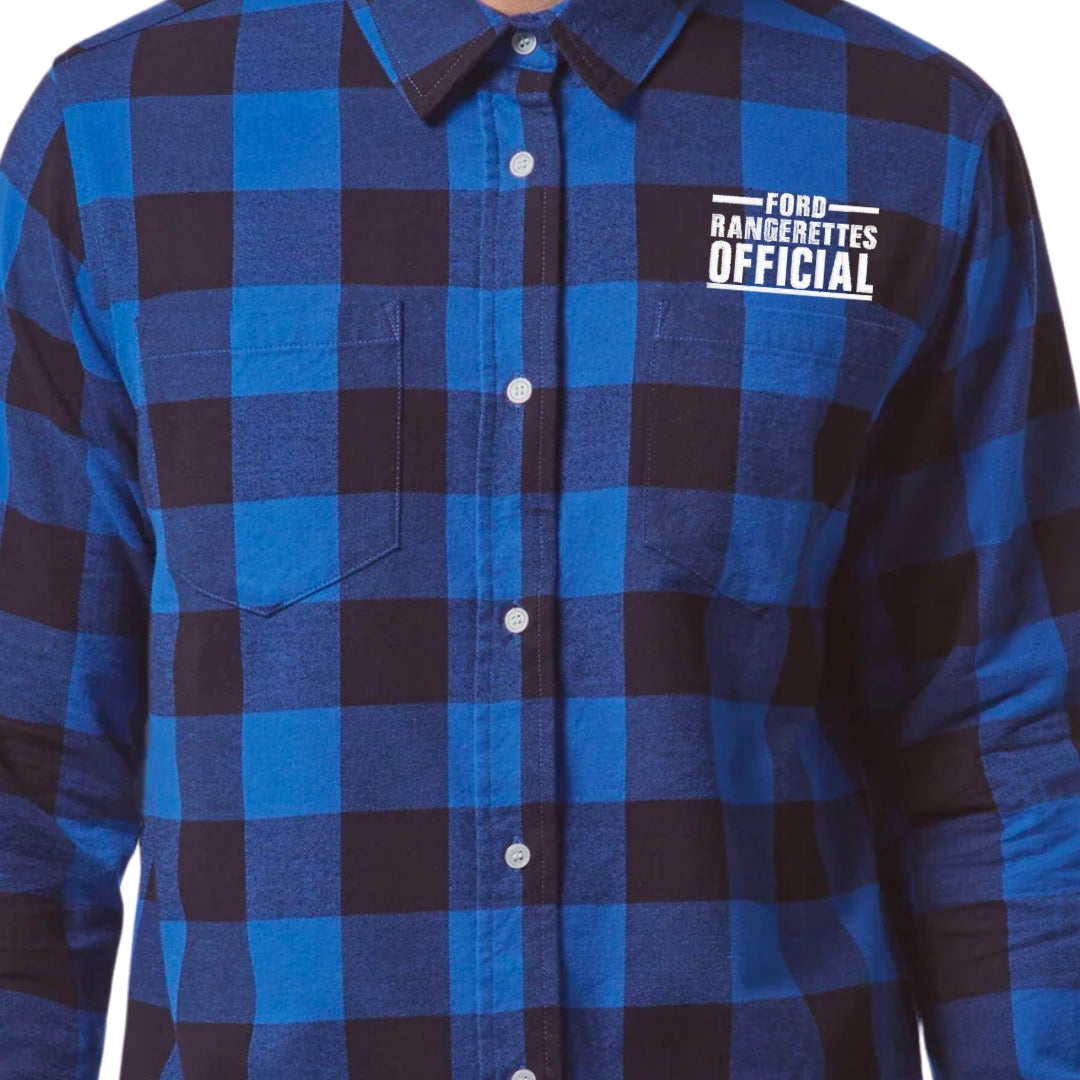 LIMITED EDITION Unisex Ford Rangerettes Official 4x4 Crew Flannelette Shirt
