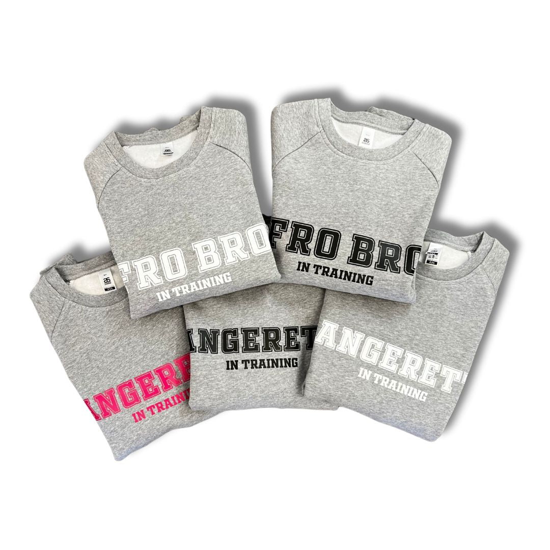 Kids 'FRO BRO & RANGERETTE IN TRAINING' Crew Sweatshirts