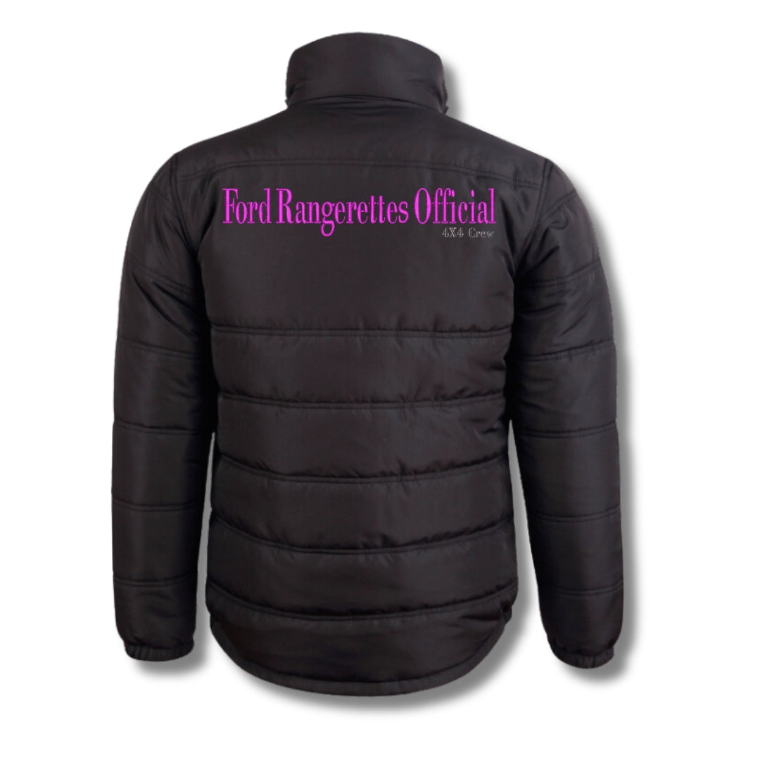 Heavy Quilted Ford Rangerettes Official 4x4 Crew Puffer Jacket