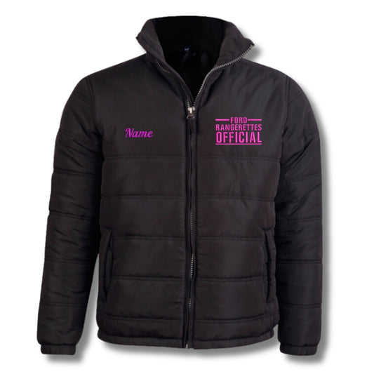 Heavy Quilted Ford Rangerettes Official 4x4 Crew Puffer Jacket