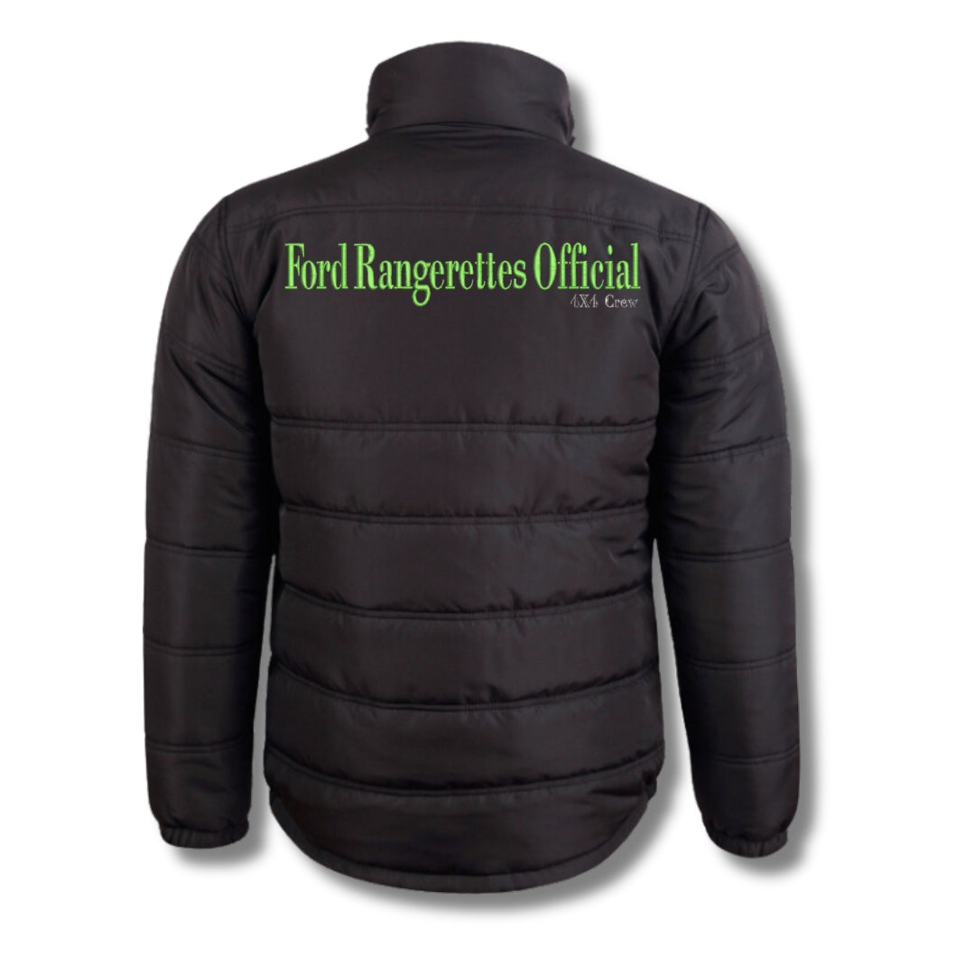Heavy Quilted Ford Rangerettes Official 4x4 Crew Puffer Jacket