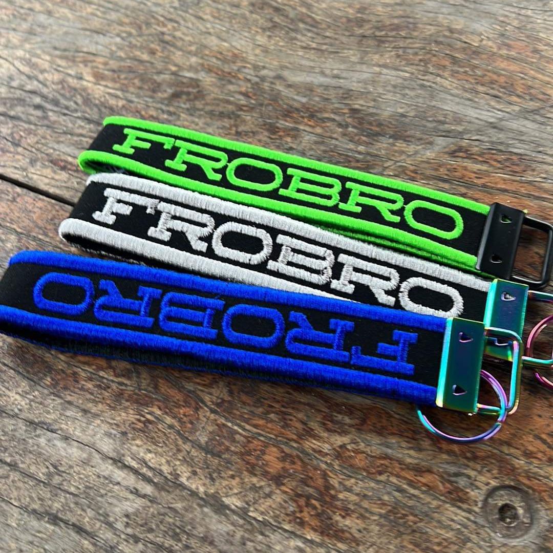 Embroidered FRO BRO Key Fob
