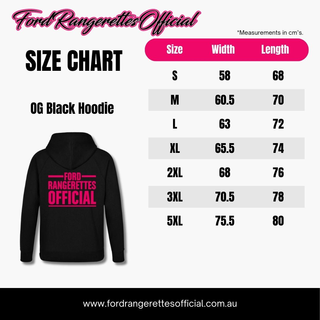 Ford Rangerettes Official OG Black Hoodie Unisex