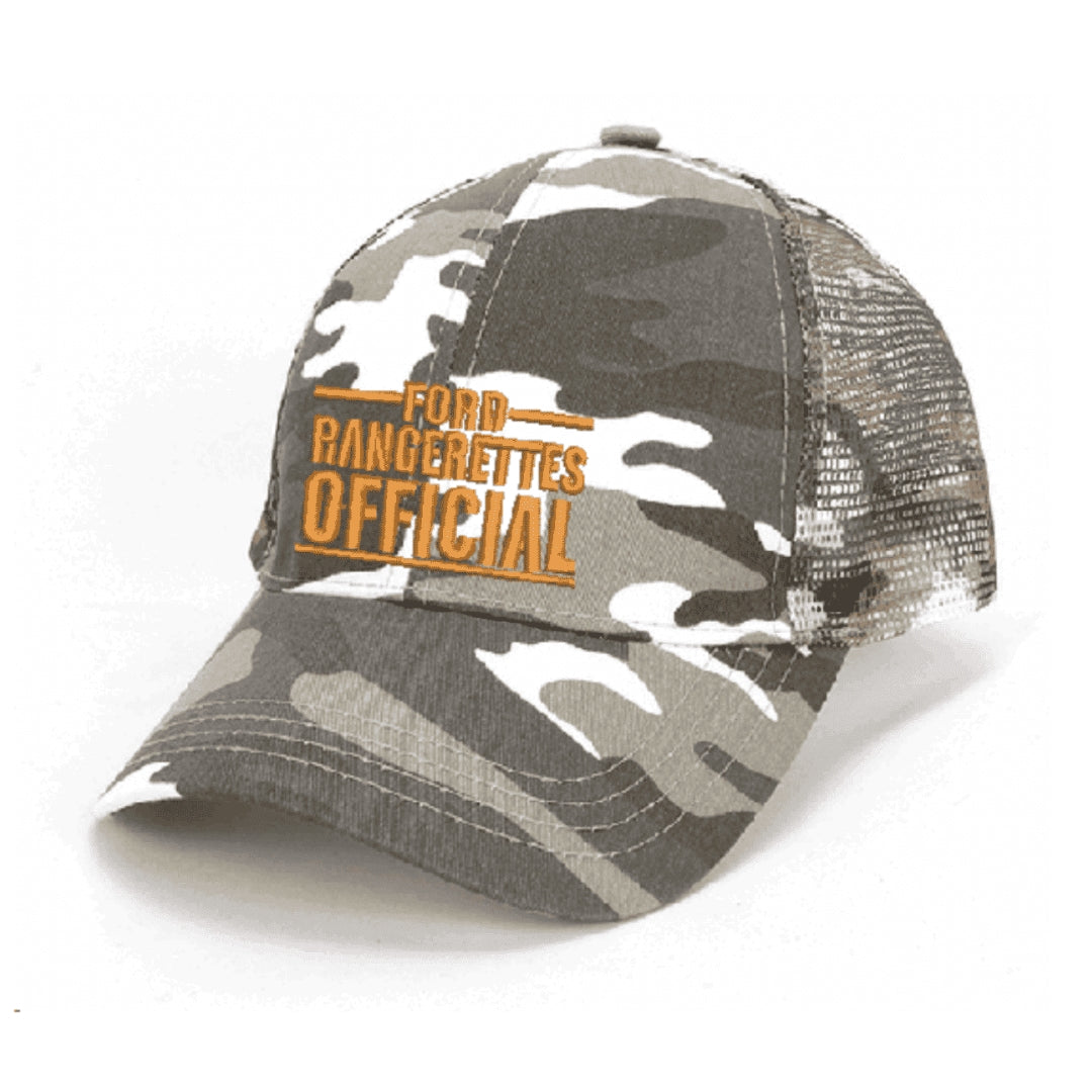 Orange-FordRangerettesOfficialCamoCap