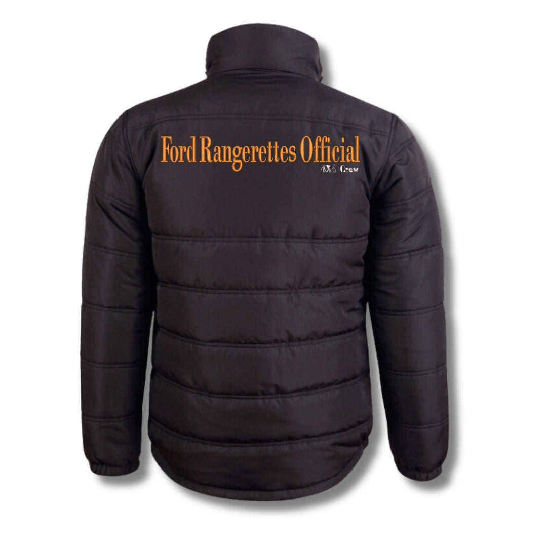 Heavy Quilted Ford Rangerettes Official 4x4 Crew Puffer Jacket