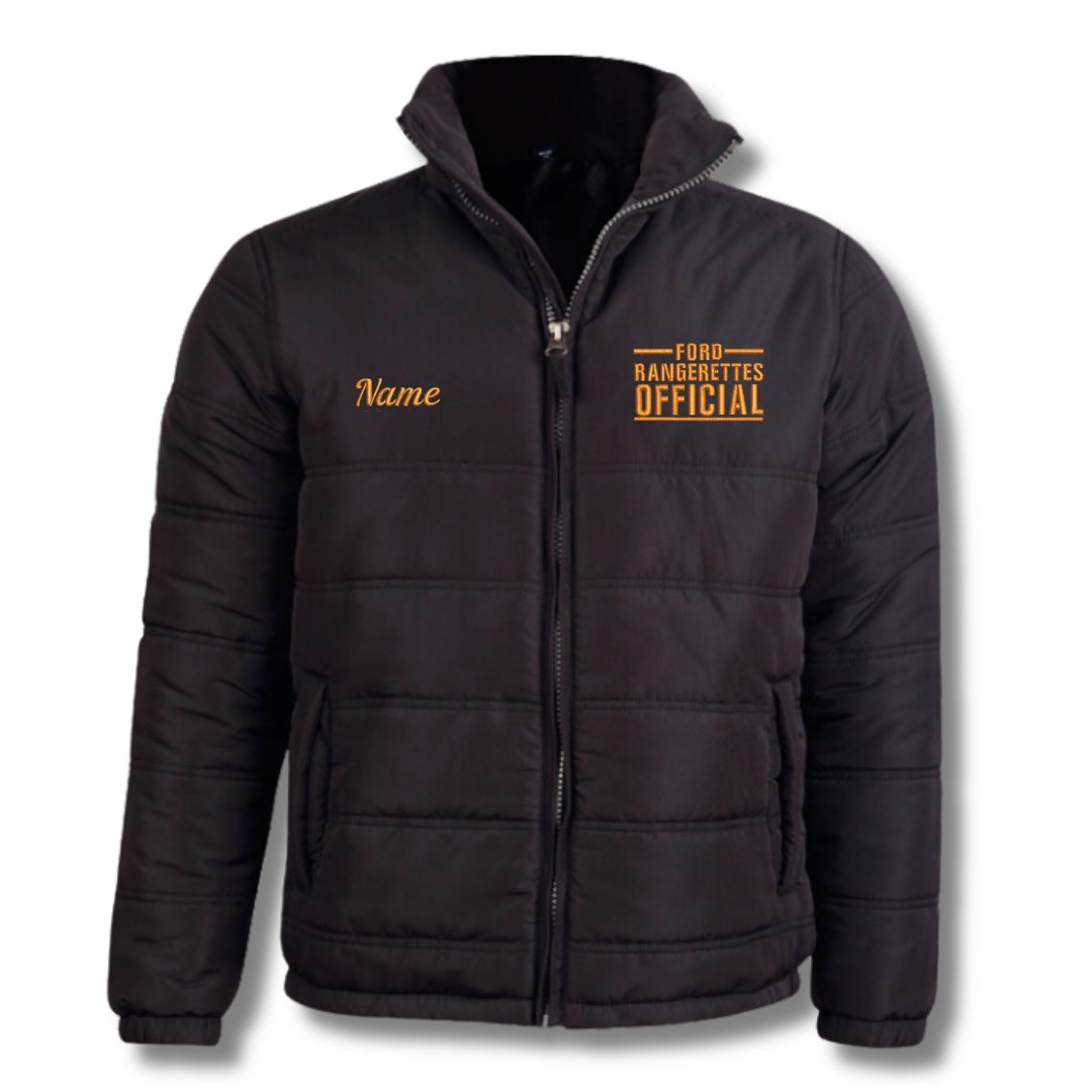 Orange-FordRangerettesPufferJacketFront