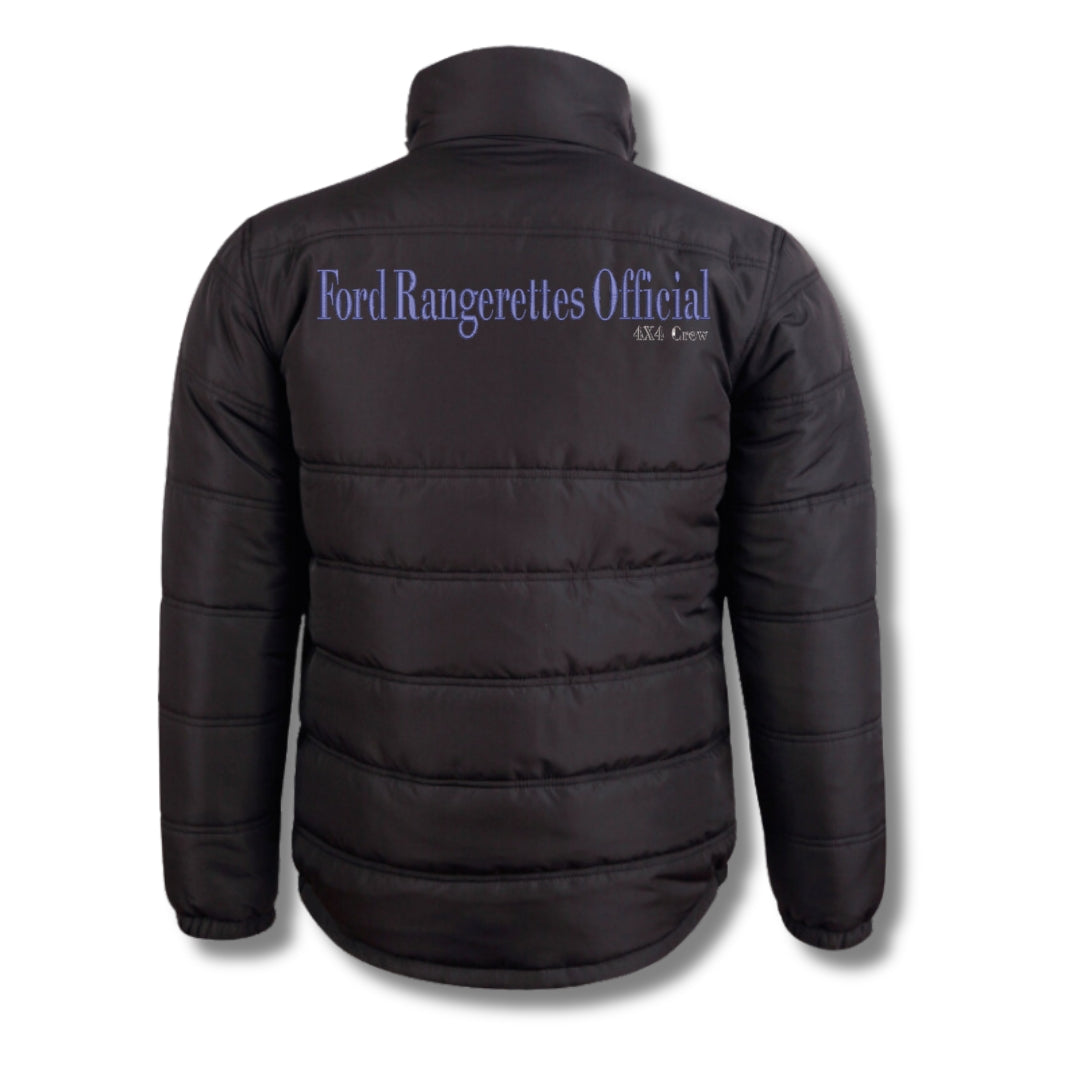 Heavy Quilted Ford Rangerettes Official 4x4 Crew Puffer Jacket