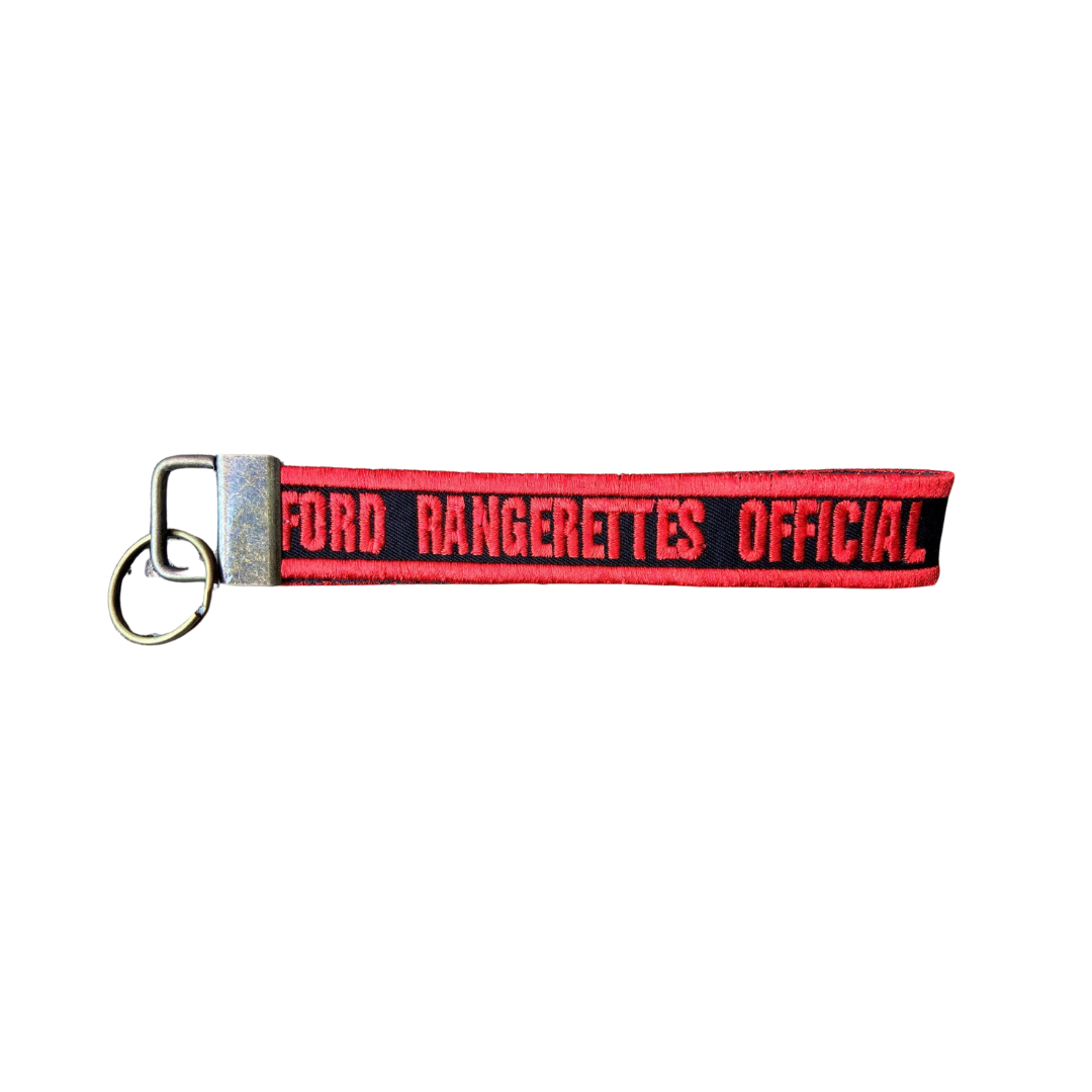 Red Embroidered Key Fob Ford Rangerettes Official