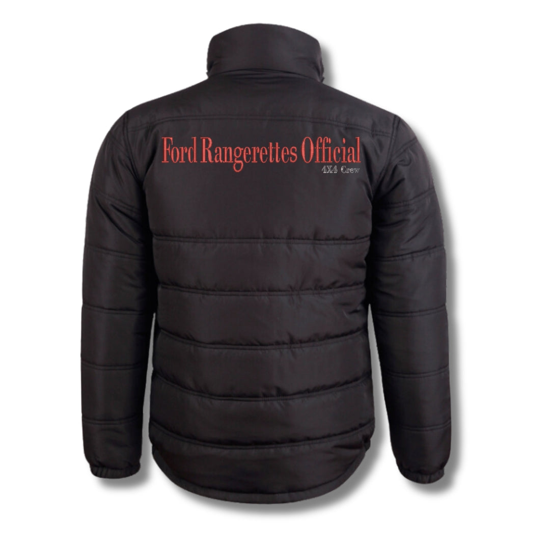 Heavy Quilted Ford Rangerettes Official 4x4 Crew Puffer Jacket