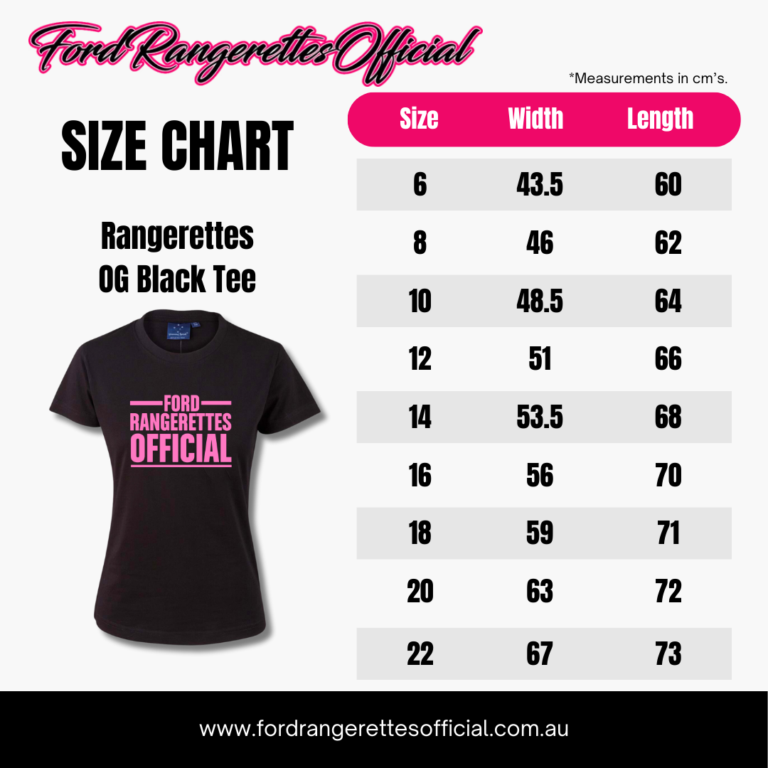 Ford Rangerettes Official OG Black Tee