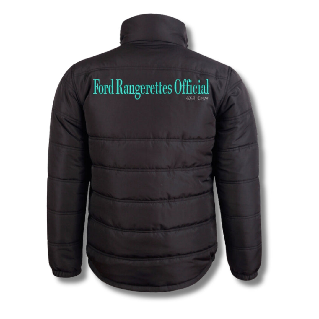 Heavy Quilted Ford Rangerettes Official 4x4 Crew Puffer Jacket