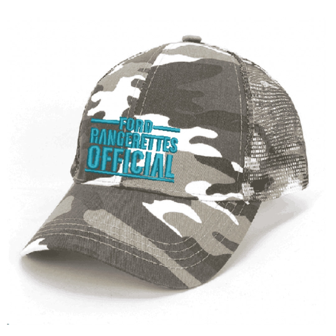 Turquoise-FordRangerettesOfficialCamoCap