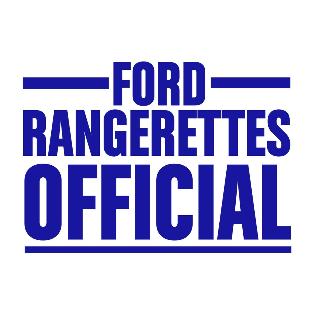 Blue - OG Stacker decal Ford Rangerettes Official