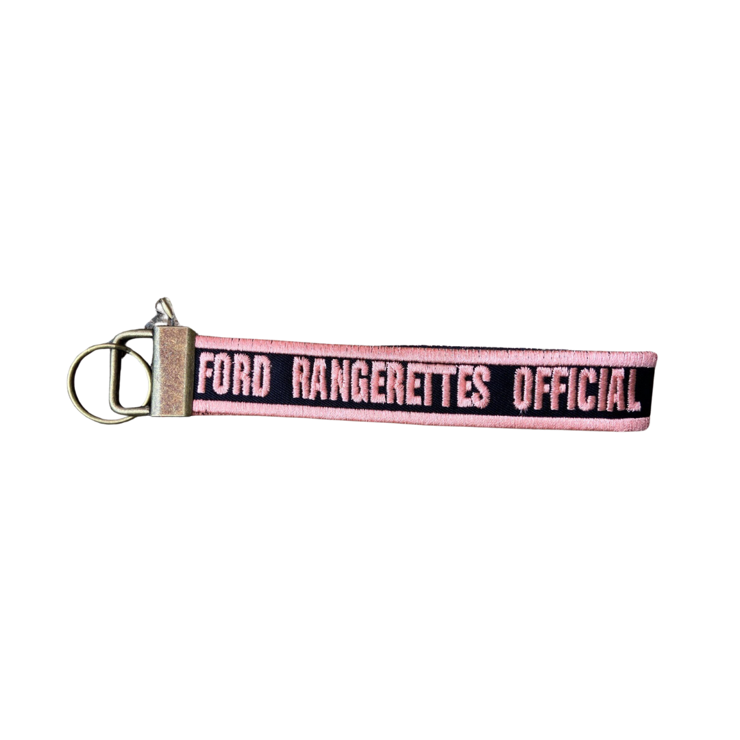 Coral Embroidered Key Fob Ford Rangerettes Official