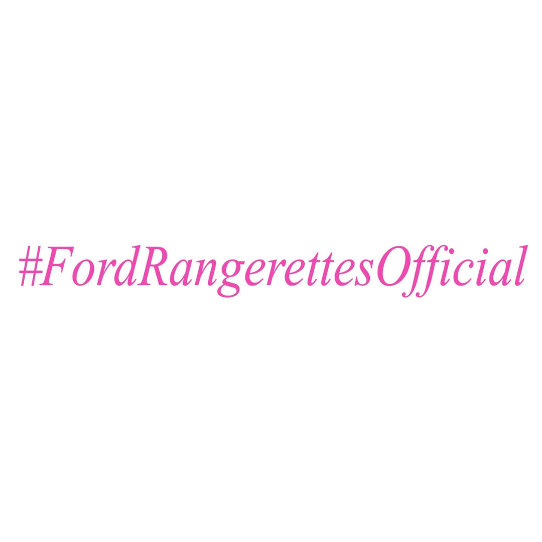 Ford Rangerettes Official hash-tag-italics-spotto decal sticker