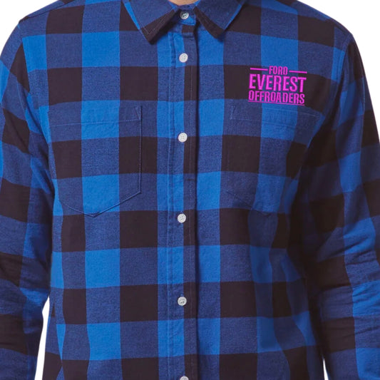 LIMITED EDITION Unisex Ford Everest Offroaders 4x4 Crew Flannelette Shirt