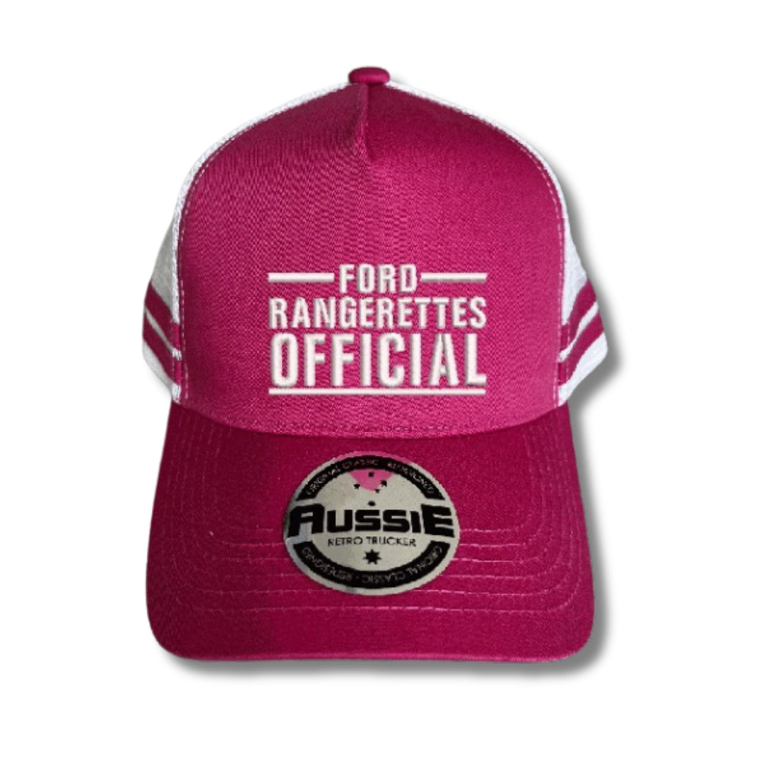 Ford Rangerettes Retro Trucker Ponytail Cap Pink