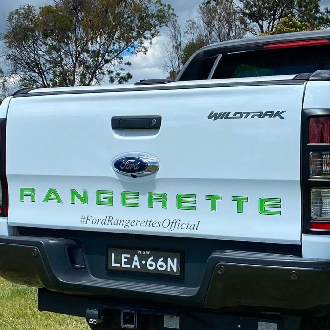 Lime Rangerette Tailgate Banner