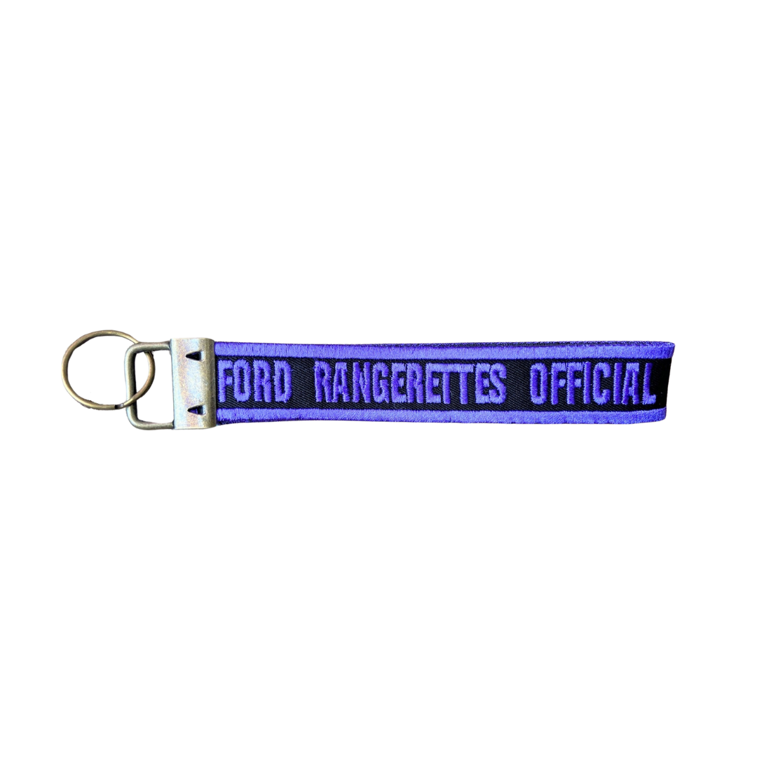 Purple Embroidered Key Fob Ford Rangerettes Official