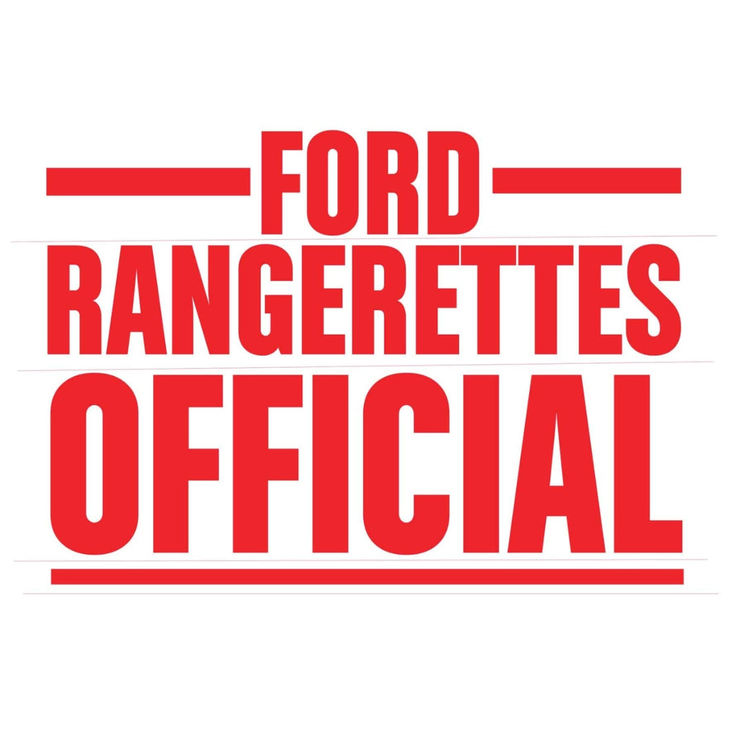 Red - OG Stacker decal Ford Rangerettes Official