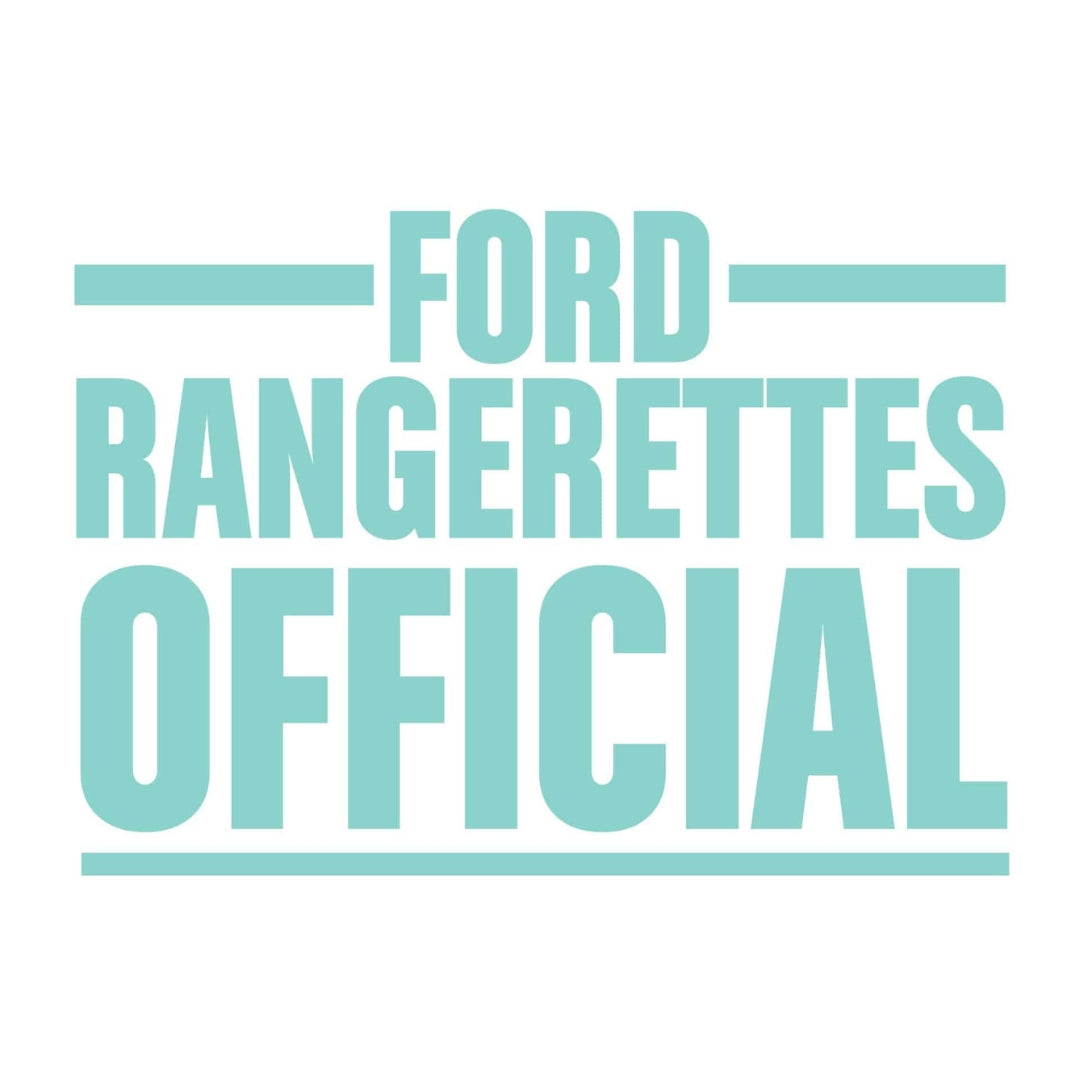 Turquoise - OG Stacker decal Ford Rangerettes Official