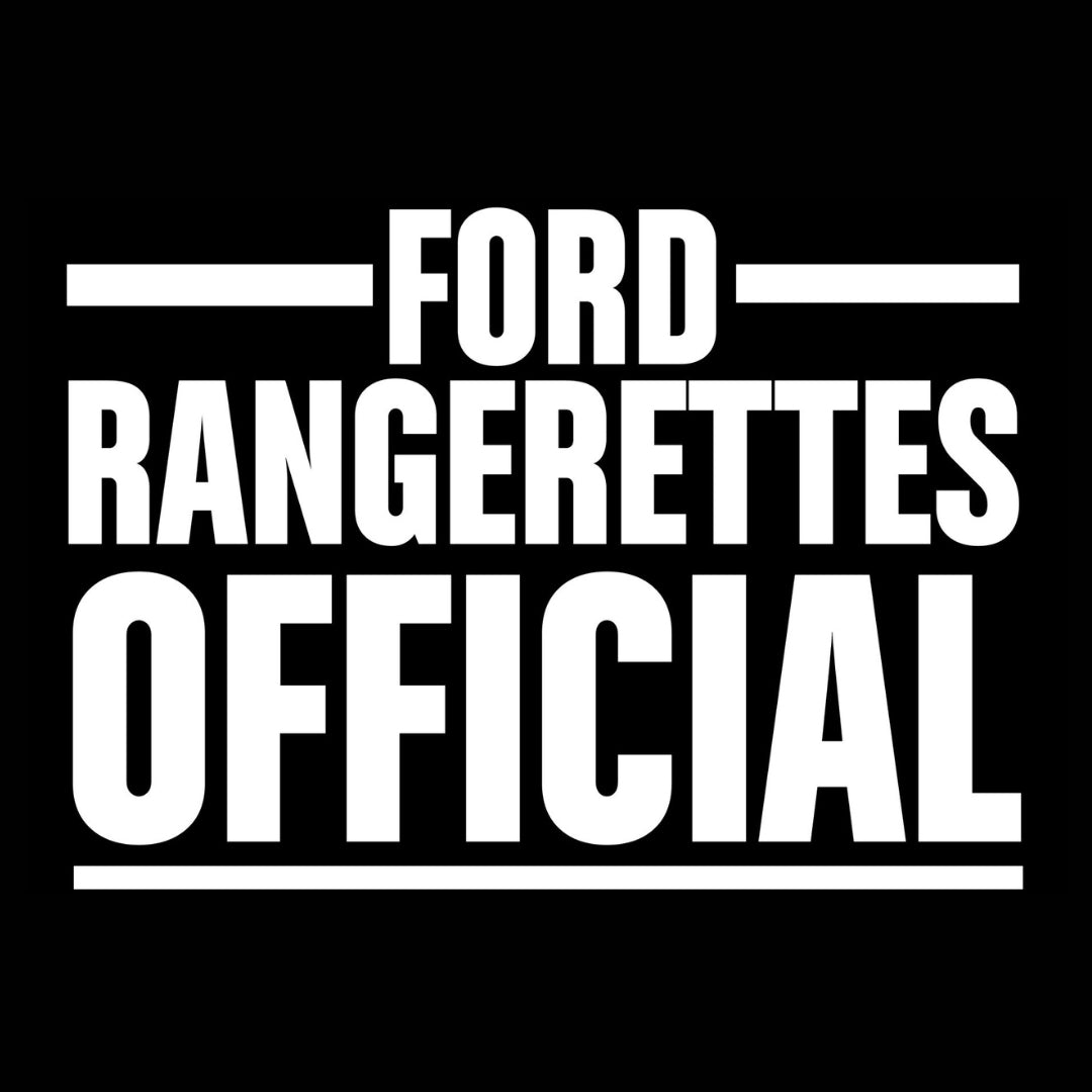 White - OG Stacker decal Ford Rangerettes Official